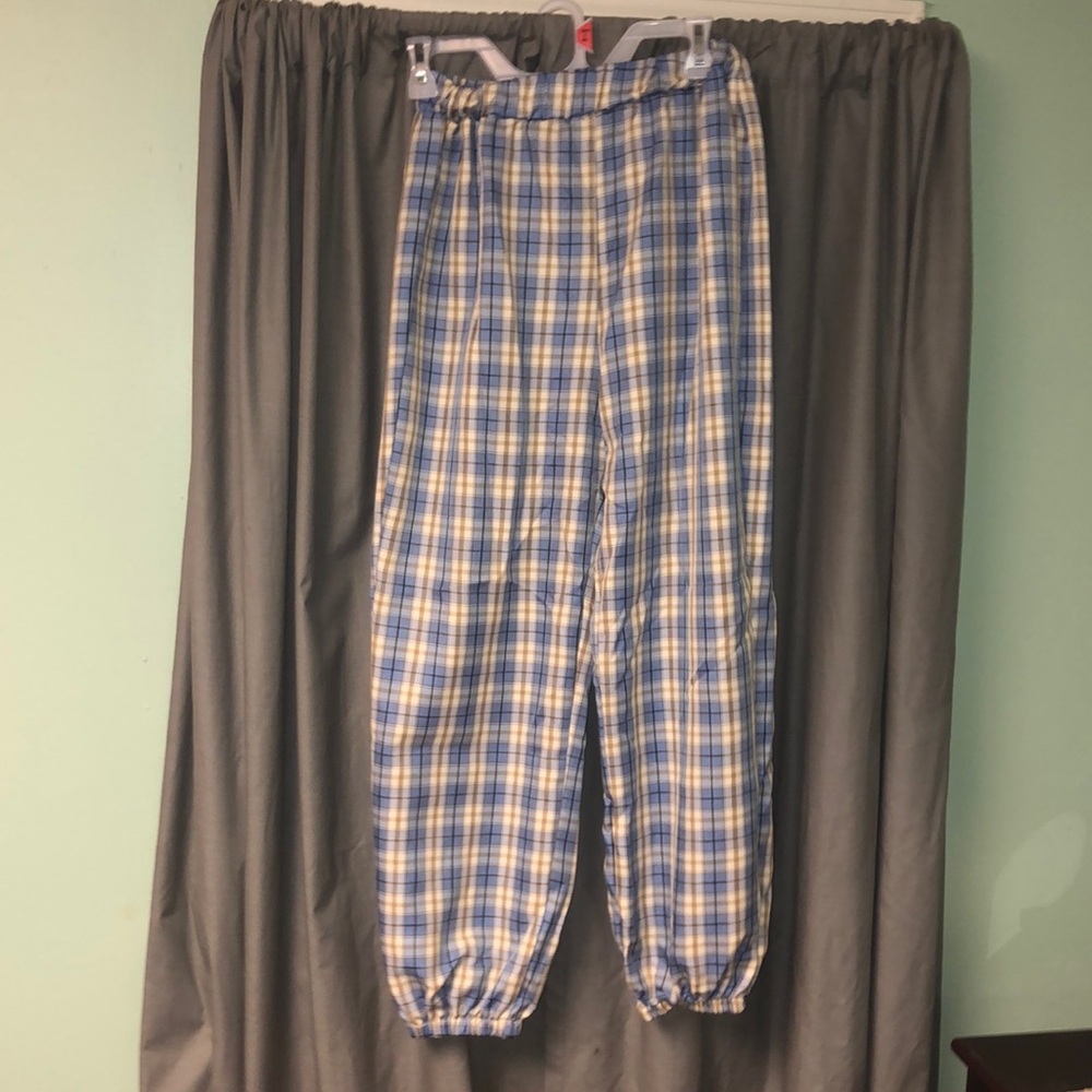 Zaful Plaid Stretch Pants